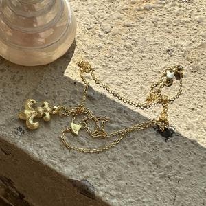 S925 Pure <b>Silver</b> <b>Pendant</b> <b>Necklace</b> with Trendy Drum Hammer Collarbone Chain Light Luxury Design for Sweater for Birthday Gift - Product Image 5