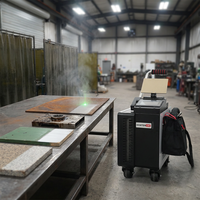 Livraison rapide, fonction de mesure de distance, machine de nettoyage au laser pulsé 500W, rénovation de meubles anciens