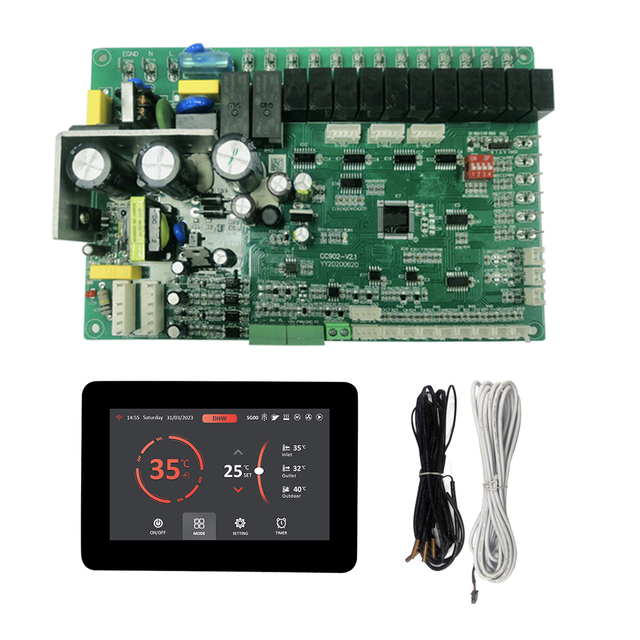 Universal Air Source Inverter Heat Pump Controller EEV Pcb Board Wifi Tuya