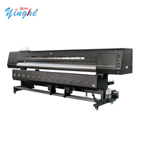 Impresora de Formato Grande YINGHE de 3200 mm, 4 Cabezales de Impresión I3200 E1, Alta Velocidad, Compatible con Tinta de Sublimación a Base de Agua y Solvente Ecológico