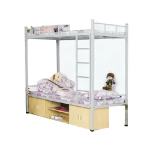 metal single bed with locker and desk for school/hospital/factory