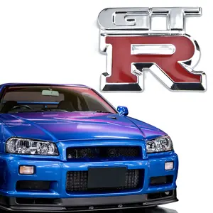 3D chrome GTR voiture emblème botte badge arrière autocollant logo