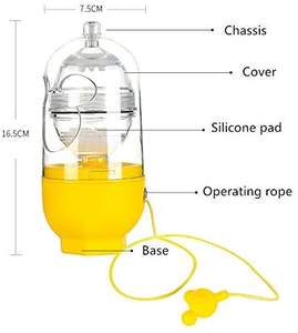 Portable Egg Scrambler Shaker Whisk Hand Powered Golden Egg Maker Eggs Yolk White Mixer Kitchen Gadgets for Mixing the Egg - Product Image 3