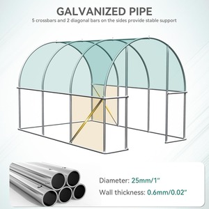 <span class=keywords><strong>Petit</strong></span> cadre en métal Polytunnel portable couvercle en plastique serre <span class=keywords><strong>Tunnel</strong></span> niveau marche dans une mini serre pour jardin - Product Image 3