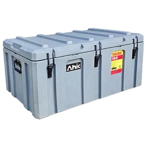 Caja de refrigeración con ruedas, herramienta de rotomoldeo duradera, caja de plástico con carrito
