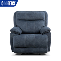 Fauteuil inclinable électrique moderne à un seul siège, design luxueux, tissu personnalisé, réglable, pour salon