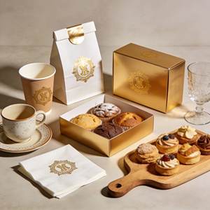 カスタマイズ可能なクラフト紙カップ、ペストリーボックス、セラミックマグカップ、プレート、バーグラス、シャルキュトリボード、コーヒー用プラスチックカップ - Product Image 5