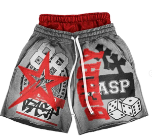 Pantaloncini Vintage Lavati Personalizzati OEM con Doppia Fascia in Vita |   Pantaloncini da uomo streetwear retrò di tendenza |   Direttamente dal Produttore e Basso MOQ - Product Image 3