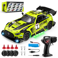 Voiture de drift RC 1:24, modèle RTR, échelle 1:24, coque en PVC, lumières LED, radiocommandée, voiture RC électrique, jouets