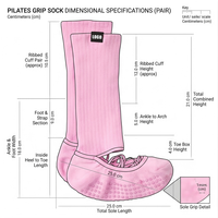 Chaussettes de yoga antidérapantes à lacets avec logo personnalisé, chaussettes de Pilates et de barre, marque privée, vente en gros pour studios de fitness et acheteurs en gros