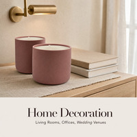 Bougie pilier de mariage en cire de soja parfumée de luxe - Décoration artisanale pour la maison