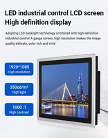 Panel PC Industrial Todo en Uno sin Ventilador, con Pantalla Táctil, para Montaje en Pared, para Línea de Producción, Automatización de Almacenes, Sistema de Monitoreo de Equipos