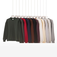 Fabricants de vêtements personnalisés 420 grammes printemps et automne couleur unie neutre sweat à capuche à manches longues pantalons de survêtement