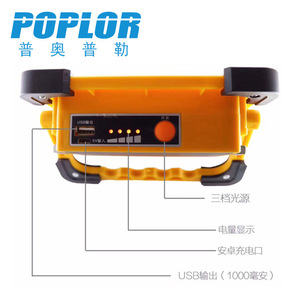 ไฟสปอร์ตไลท์ LED Poplor 30W ชิป COB ควบคุมด้วยระบบสัมผัส พกพาสะดวก กันน้ำ สำหรับใช้งานกลางแจ้ง - Product Image 3