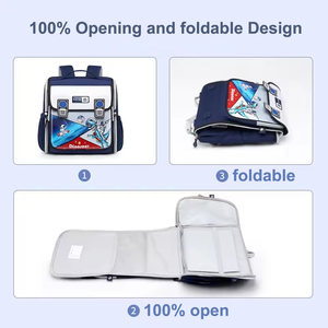 GQ <strong>Bags</strong> 2025 Dino Horizontal <strong>School</strong> <strong>Bags</strong> for <strong>Grades</strong> 1-<strong>6</strong> Student Kids Backpacks Girls Boys - Product Image 3