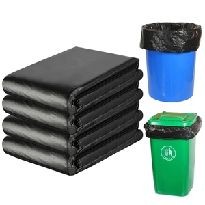 Sac poubelle en plastique noir sac à ordures industriel poubelle robuste emballage déchets 50 gallons sacs en plastique - Product Image 2