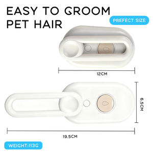 新しいペットブラシ3-in-1蒸し暑いブラシグルーミングヘアマッサージコームセルフクリーニング脱毛スプレースチームヘアブラシ - Product Image 2