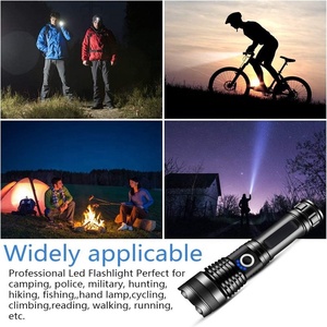 1000 Lumens Sạc Chiến Thuật Đèn Pin Chống Nước XHP50 Zoomable Siêu Sáng Ngoài Trời Ánh Sáng Ngọn Đuốc Với Màn Hình Hiển Thị Điện - Product Image 6