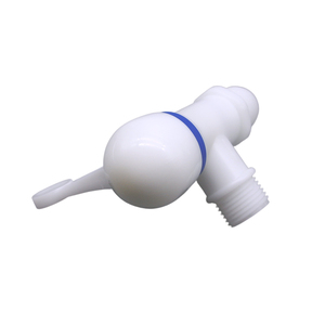 Robinet d'arrêt d'angle en plastique PP à faible MOQ pour toilettes, robinet d'eau de cuisine 1/2 pouce avec commande de débit et poignée inversée - Product Image 4