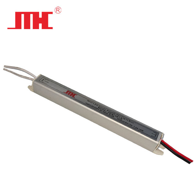 AC-DC Power Supply Output 12V 18W LED Driver Constant Voltage Mini Power Supply for Light Box Single Aluminum Case IP20 Indoor