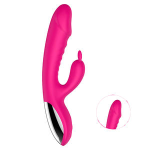 هزاز أرنب مزدوج للنساء لتحفيز نقطة جي مع خاصية التسخين هزاز أرنب واقعي ألعاب جنسية للبالغين بالجملة - Product Image 4