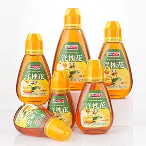 Botol kemasan madu plastik peras, 200g 250g 350g 500g 600g untuk wadah kelas makanan madu