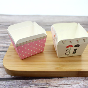 Venda quente Padrão Personalizado Impresso Quadrado Baking Cup Para Bolo Muffin Pão - Product Image 3