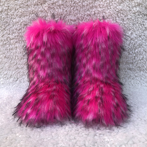 <span class=keywords><strong>Stivali</strong></span> Invernali da Donna in Finta Pelliccia di Procione, Caldi e alla Moda, Vendita all'Ingrosso 2026 - Product Image 6