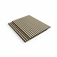 Panneau acoustique en bois insonorisant, panneau absorbant le son, décoration moderne en polyester, matériau MDF ignifuge et imperméable