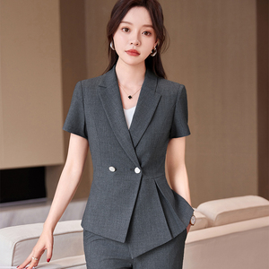 Verano nuevo estilo profesional gerente traje <span class=keywords><strong>de</strong></span> mujer ropa <span class=keywords><strong>de</strong></span> <span class=keywords><strong>trabajo</strong></span> <span class=keywords><strong>de</strong></span> <span class=keywords><strong>Hotel</strong></span> Formal <span class=keywords><strong>para</strong></span> <span class=keywords><strong>trabajo</strong></span> <span class=keywords><strong>de</strong></span> <span class=keywords><strong>recepcionista</strong></span> - Product Image 2
