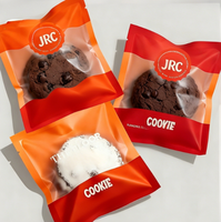 Sacs personnalisés en plastique transparent de qualité alimentaire thermoscellables pour barres chocolatées, bonbons gélifiés, emballages de biscuits de Noël avec logo imprimé