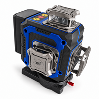 Niveau laser vert 4D 16 lignes 360 degrés, auto-nivelant, outil de nivellement croisé pour la construction et l'installation de sols, murs, carreaux et plafonds