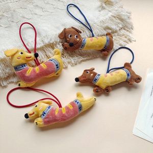 Colgante de peluche de Dachshund, colgante pequeño de perro de dibujos animados para bolso, decoración linda para correa de teléfono, amuleto para bolso con temática de mascotas - Product Image 2
