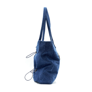 Bolso de Mano YIEYIE de Gran Capacidad, Estilo Casual para Compras Diarias, con Cierre, en Mezclilla Índigo, Marca Original, Listo para Venta al Público - Product Image 4