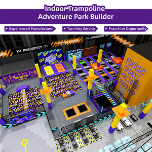Aire de jeux intérieure commerciale QiaoQiao de 2600 m² avec toboggan et labyrinthe en plastique pour centres commerciaux - Product Image 3