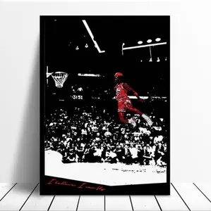 45x60cm NBA 슈퍼 스타 마이크 조던 팝 스타일 인쇄 아트 포스터 페인팅