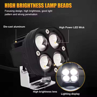 Projecteur LED bicolore 3 pouces, faisceau spot, cube, tout-terrain, 4x4, pour accessoires de voiture