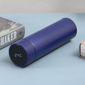 Rất Giá Rẻ 500Ml Phích LED Hiển Thị Nhiệt Độ Thép Không Gỉ Đô<span class=keywords><strong>i</strong></span> Tường Trà Bình Chân Không Du Lịch Cà Phê Chai Nước - Product Image 4