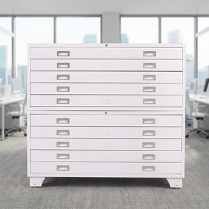 Durable Antique Metal Map Drawer Cabinet Steel <b>Drawing</b> Storage Steel Flat Furniture 5 Drawer Map Storage Cabinet for A0 or A1 - Product Image 2