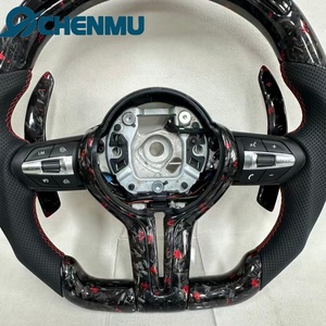 Volante Deportivo M de Fibra de Carbono Forjado con LED de Fondo Plano Personalizado para <span class=keywords><strong>BMW</strong></span> F10 F20 F30 F32 F36 M3 F80 M4 F82 M2 F87 <span class=keywords><strong>M5</strong></span> F90, Duradero - Product Image 5