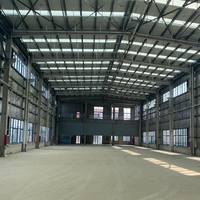 Entrepôt à structure métallique, bâtiment métallique, atelier industriel avec cadre résistant au vent, à la neige et aux tremblements de terre pour l'Asie centrale