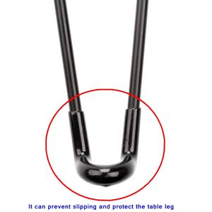 Lingtian tragbarer kleiner Klapptisch Höhen verstellbare Holzplatte Abnehmbare Eisen beine DIY Ess möbel für Schlafzimmer Lowes - Product Image 5