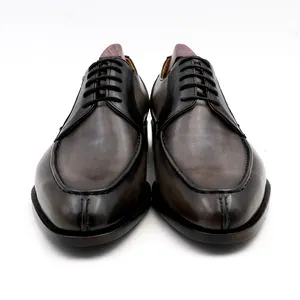 2024 klassische italienische Goodyear gewellte Büroschuhe langlebige modische Schuhe Herren hochwertige echte Lederschuhe für Herren