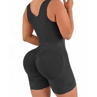 Body Corsé Postparto de Talla Grande de Alta Calidad para Mujer con Cremallera y Abertura en la Entrepierna Faja Moldeadora Levanta Cadera y Controla Cintura y Abdomen