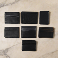 Dompet Kartu Kredit Kulit Asli Grosir, Dompet Pintar Anti RFID, Tempat Kartu Mini Pria