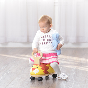 Vélo d'équilibre Lion pour enfant, voiture à roulettes, base en cuir PU, trotteur pour bébé de 2 à 4 ans, unisexe - Product Image 2