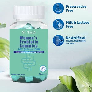 Gommes probiotiques de haute qualité pour femmes, pour la santé vaginale et urinaire et le soutien digestif, sans sucre, véganes, à croquer, marque privée - Product Image 3