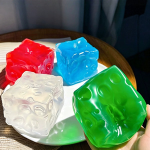 Jouet Squishy Transparent en TPR Non Rebondissant en Forme de Fromage Glacier, Rempli de Vaseline et de Maltose, Anti-Stress, Nouveauté, Cadeau de Fête pour Enfants - Product Image 4