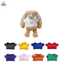 Fabricant de lapins en peluche doux à longues oreilles personnalisés, OEM ODM, vente en gros, mascotte personnalisée pour la promotion d'entreprise, souvenir