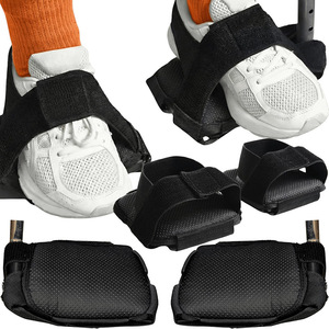 Correas de fijación para reposapiés de silla de ruedas Xiaoxi, cubiertas antideslizantes negras para pies, para personas mayores, ayudas para caminar y rehabilitación - Product Image 1